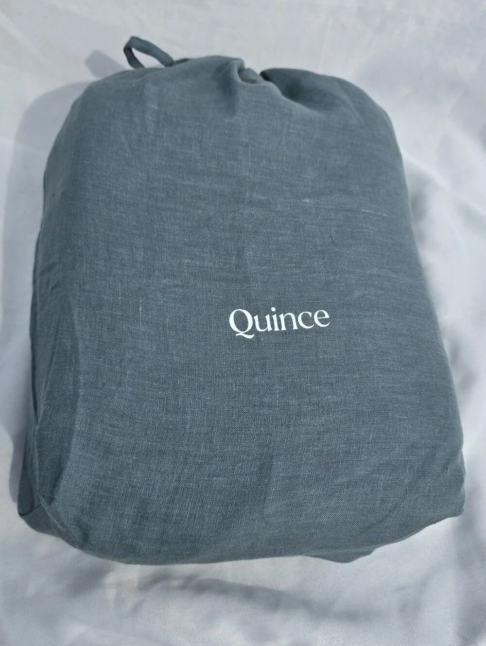 New Quince European 100% Linen Duvet Cover & SHAM SET Ocean Full Queen